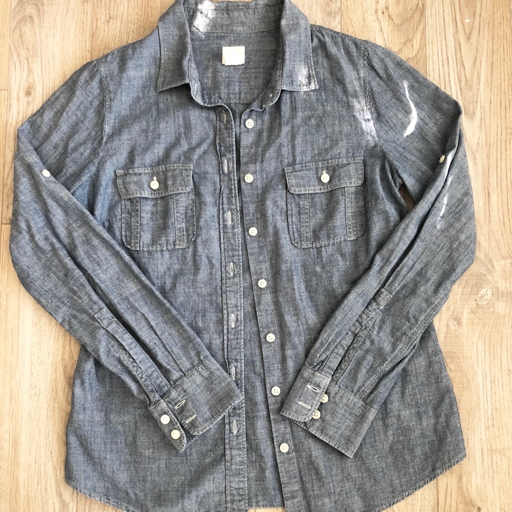 J crew Denim Button Up